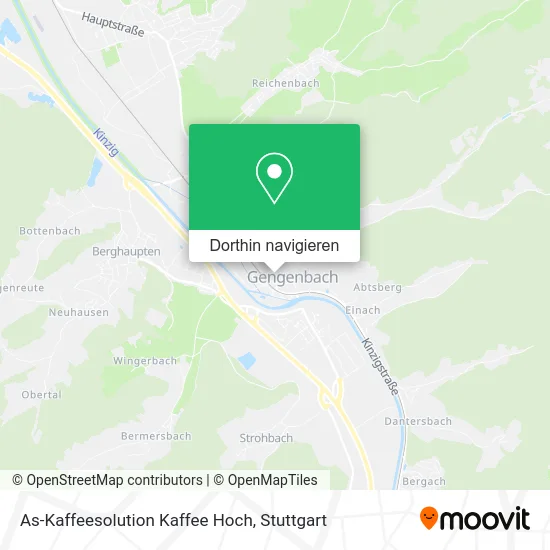 As-Kaffeesolution Kaffee Hoch Karte