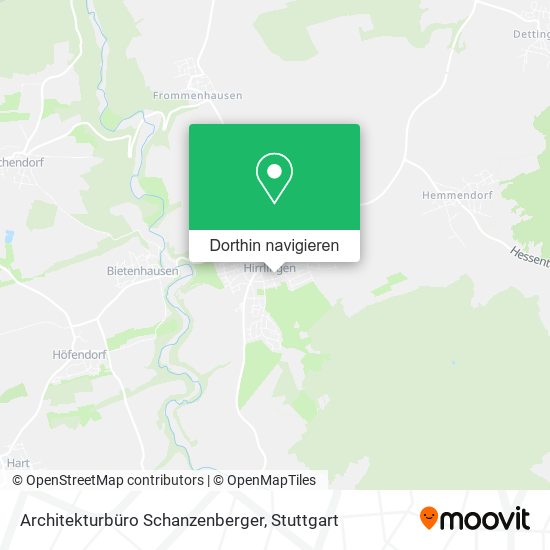 Architekturbüro Schanzenberger Karte