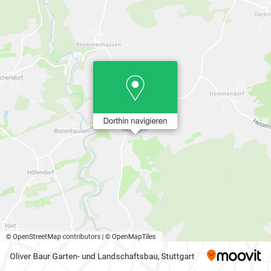 Oliver Baur Garten- und Landschaftsbau Karte