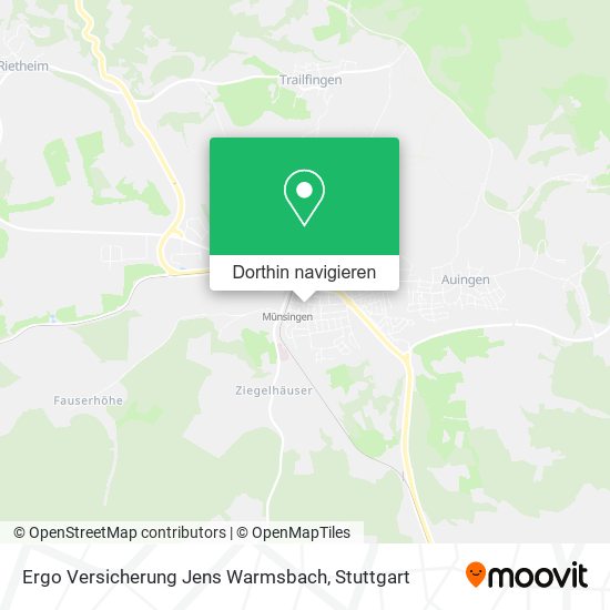 Ergo Versicherung Jens Warmsbach Karte