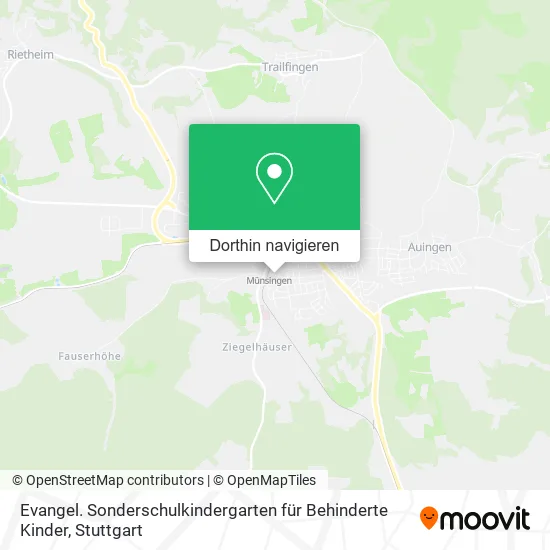 Evangel. Sonderschulkindergarten für Behinderte Kinder Karte