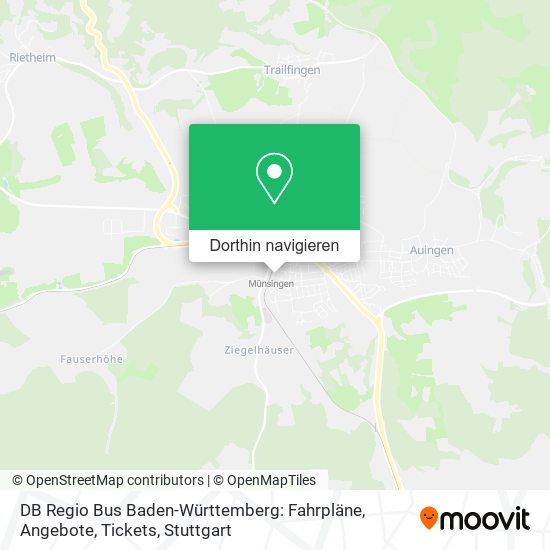 DB Regio Bus Baden-Württemberg: Fahrpläne, Angebote, Tickets Karte