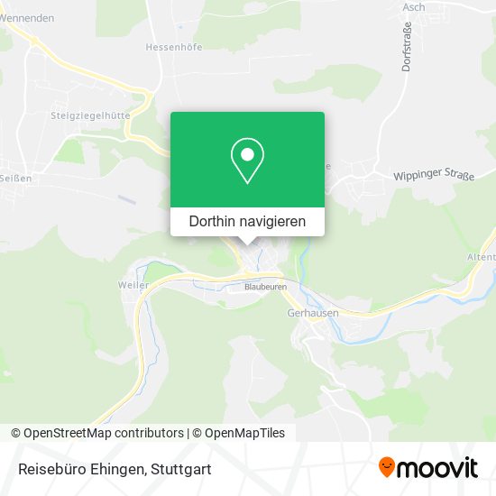 Reisebüro Ehingen Karte