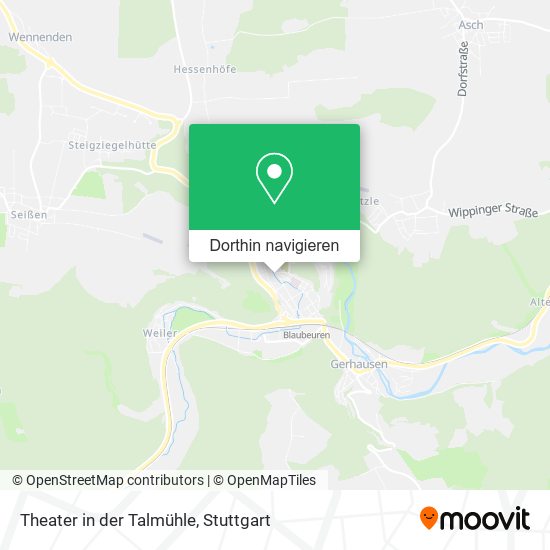 Theater in der Talmühle Karte