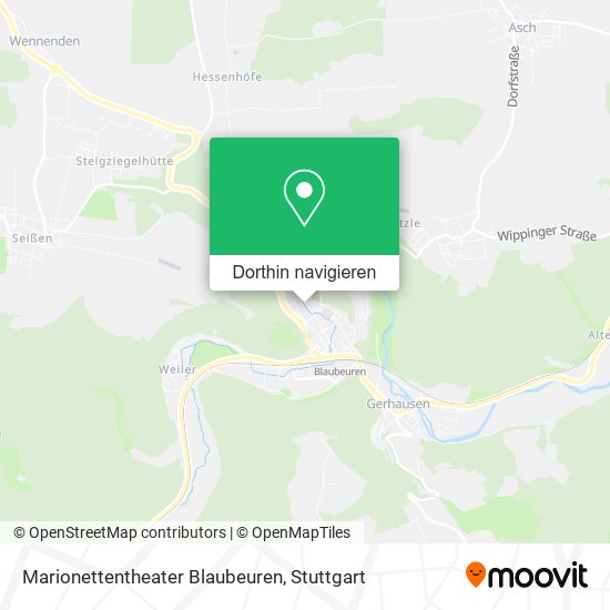 Marionettentheater Blaubeuren Karte