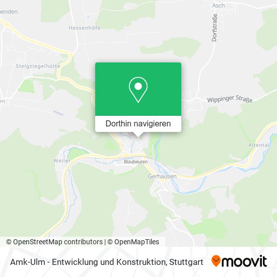 Amk-Ulm - Entwicklung und Konstruktion Karte