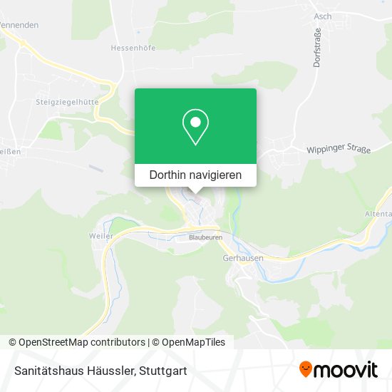 Sanitätshaus Häussler Karte