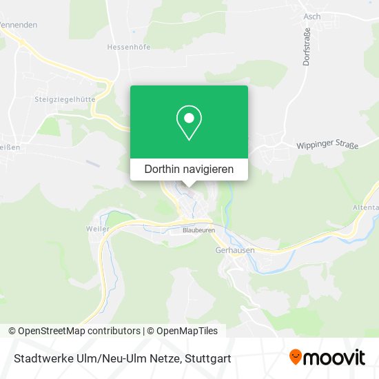 Stadtwerke Ulm/Neu-Ulm Netze Karte