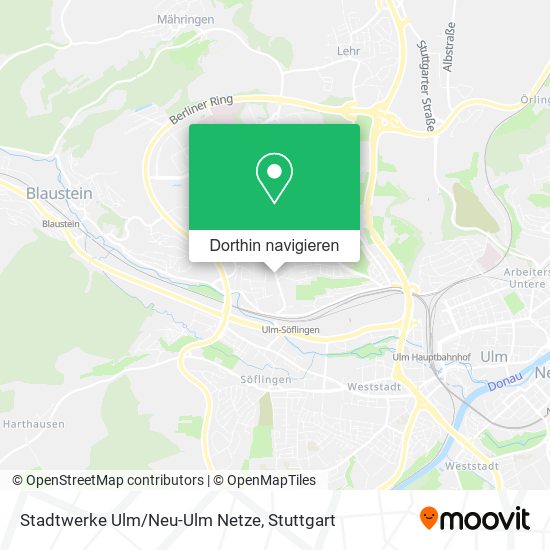 Stadtwerke Ulm/Neu-Ulm Netze Karte