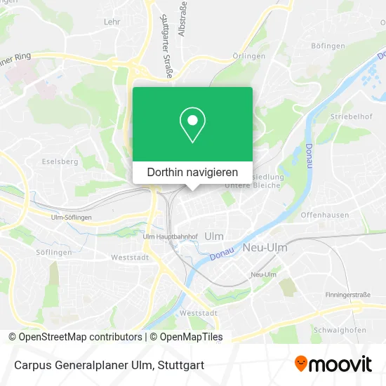 Carpus Generalplaner Ulm Karte