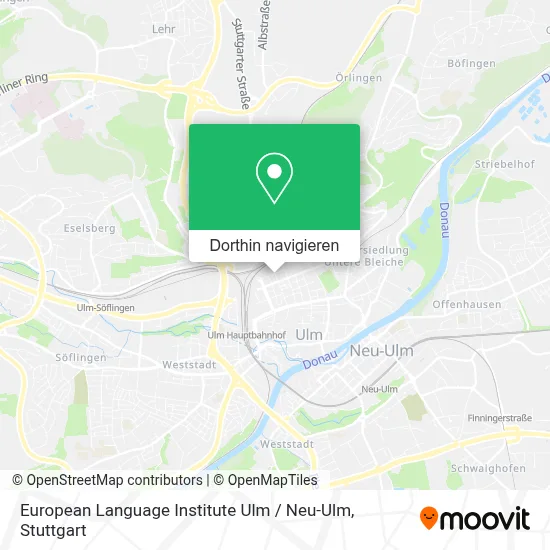European Language Institute Ulm / Neu-Ulm Karte