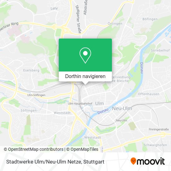 Stadtwerke Ulm/Neu-Ulm Netze Karte