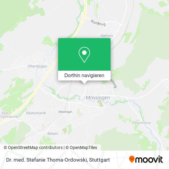 Dr. med. Stefanie Thoma-Ordowski Karte