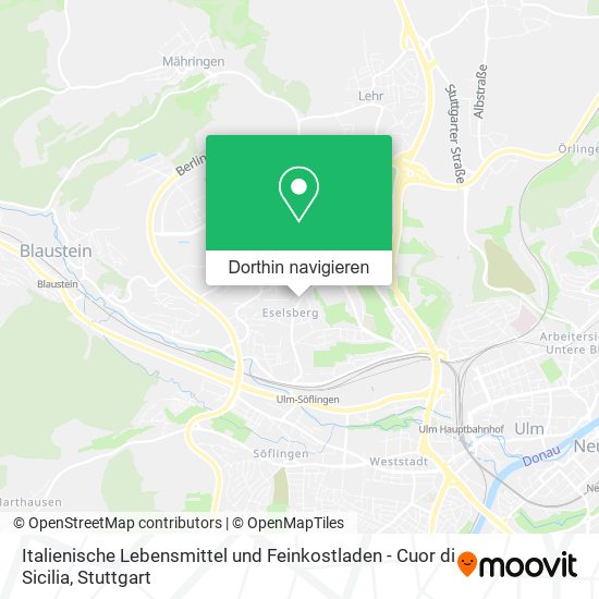 Italienische Lebensmittel und Feinkostladen - Cuor di Sicilia Karte