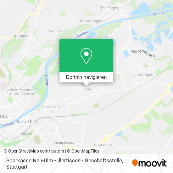 Sparkasse Neu-Ulm - Illertissen - Geschäftsstelle Karte