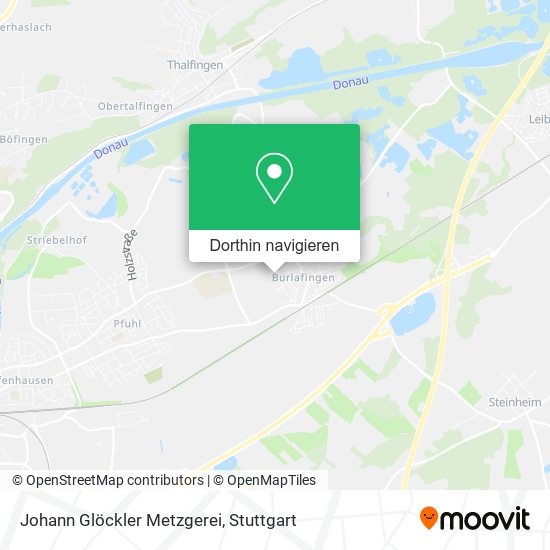Johann Glöckler Metzgerei Karte