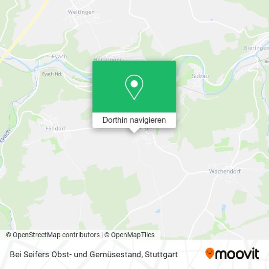 Bei Seifers Obst- und Gemüsestand Karte