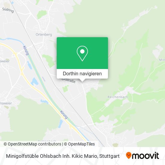 Minigolfstüble Ohlsbach Inh. Kikic Mario Karte