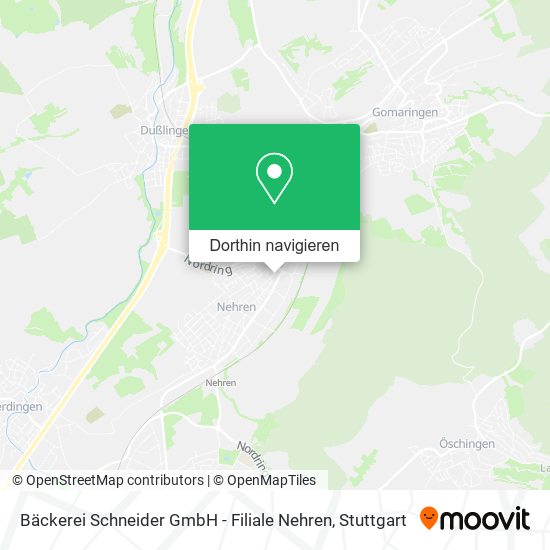 Bäckerei Schneider GmbH - Filiale Nehren Karte