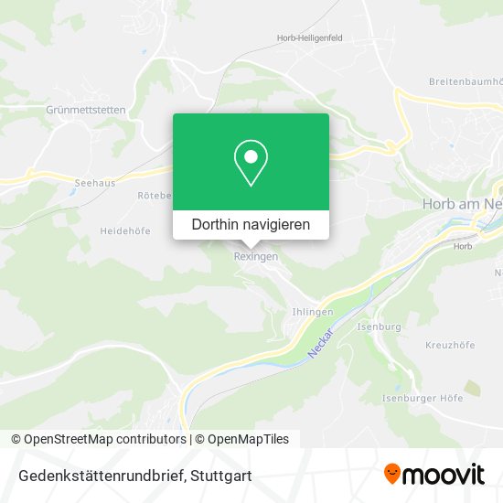 Gedenkstättenrundbrief Karte