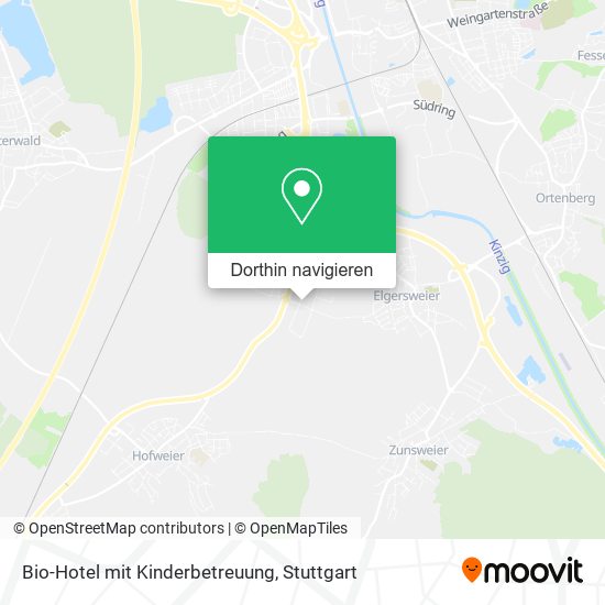 Bio-Hotel mit Kinderbetreuung Karte