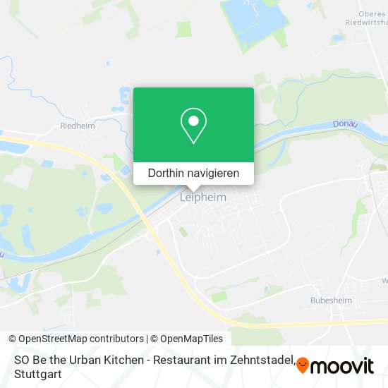SO Be the Urban Kitchen - Restaurant im Zehntstadel Karte