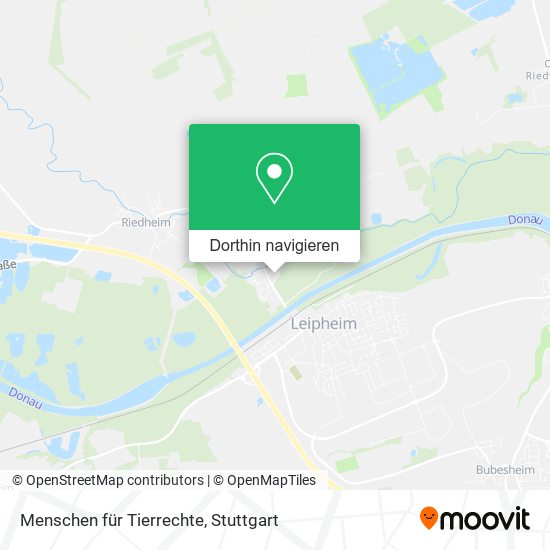 Menschen für Tierrechte Karte