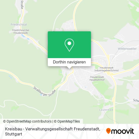 Kreisbau - Verwaltungsgesellschaft Freudenstadt Karte