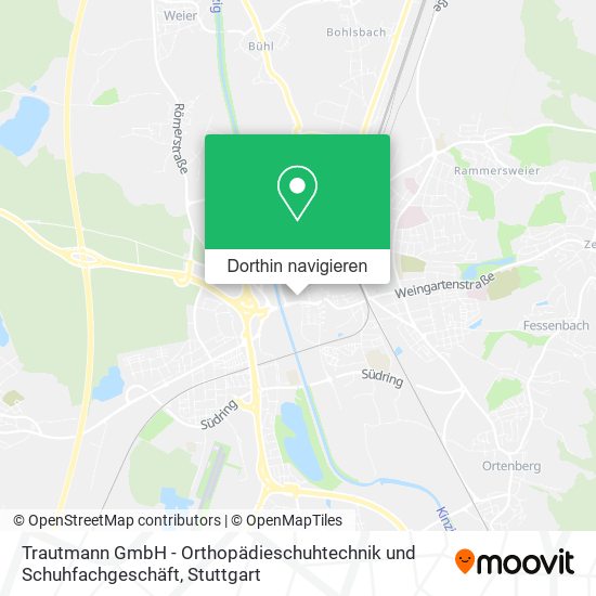 Trautmann GmbH - Orthopädieschuhtechnik und Schuhfachgeschäft Karte