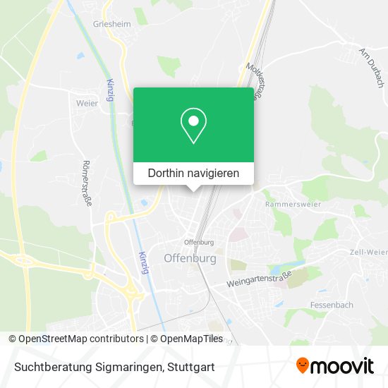 Suchtberatung Sigmaringen Karte