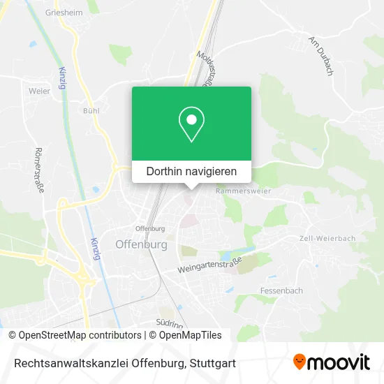 Rechtsanwaltskanzlei Offenburg Karte