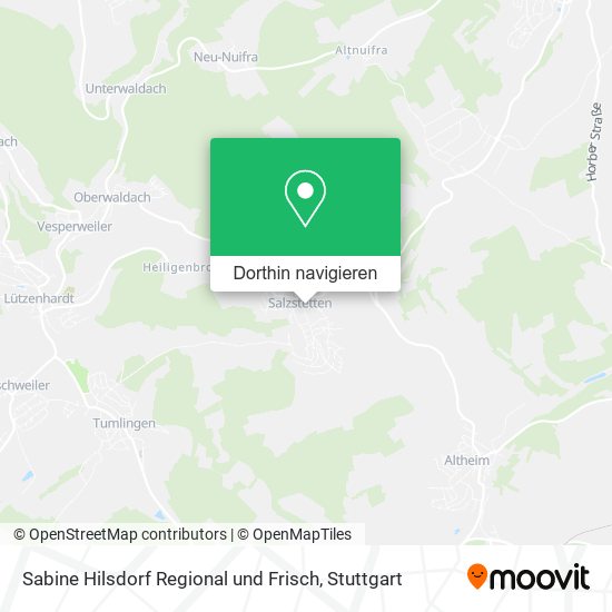 Sabine Hilsdorf Regional und Frisch Karte