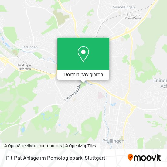 Pit-Pat Anlage im Pomologiepark Karte