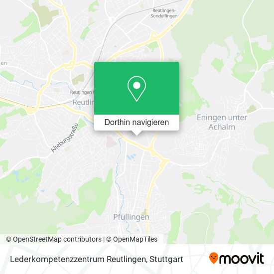 Lederkompetenzzentrum Reutlingen Karte