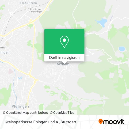 Kreissparkasse Eningen und a. Karte