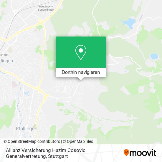 Allianz Versicherung Hazim Cosovic Generalvertretung Karte