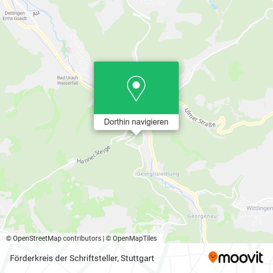Förderkreis der Schriftsteller Karte