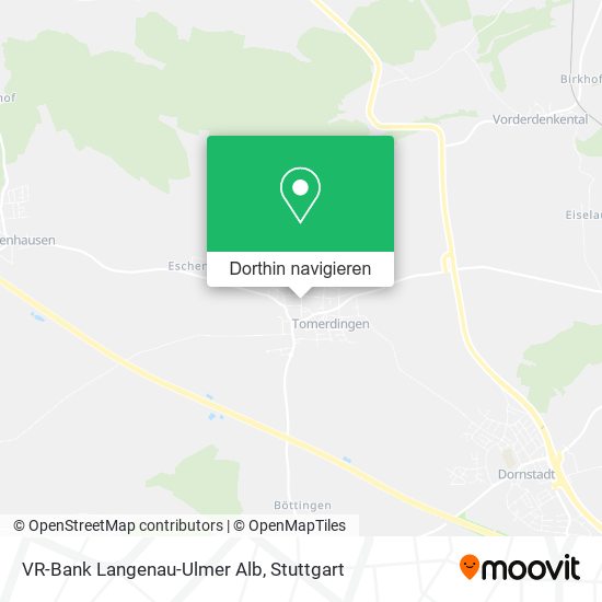 VR-Bank Langenau-Ulmer Alb Karte