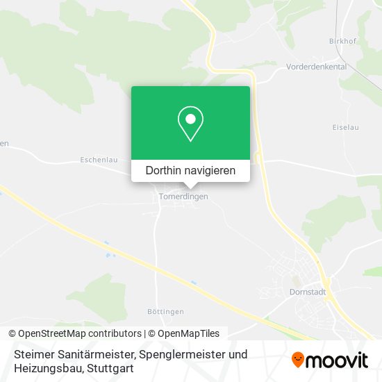 Steimer Sanitärmeister, Spenglermeister und Heizungsbau Karte