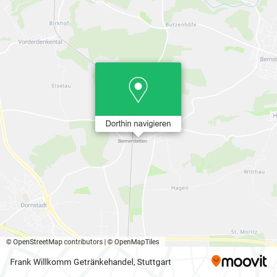 Frank Willkomm Getränkehandel Karte
