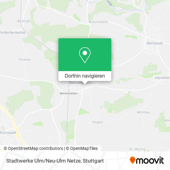 Stadtwerke Ulm/Neu-Ulm Netze Karte