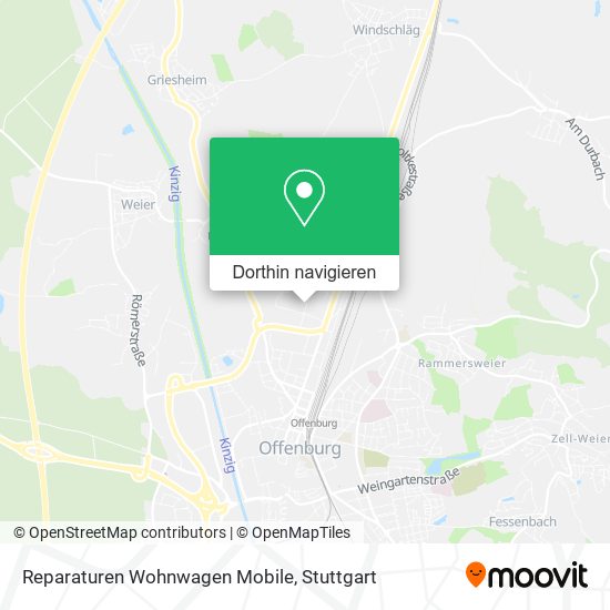 Reparaturen Wohnwagen Mobile Karte