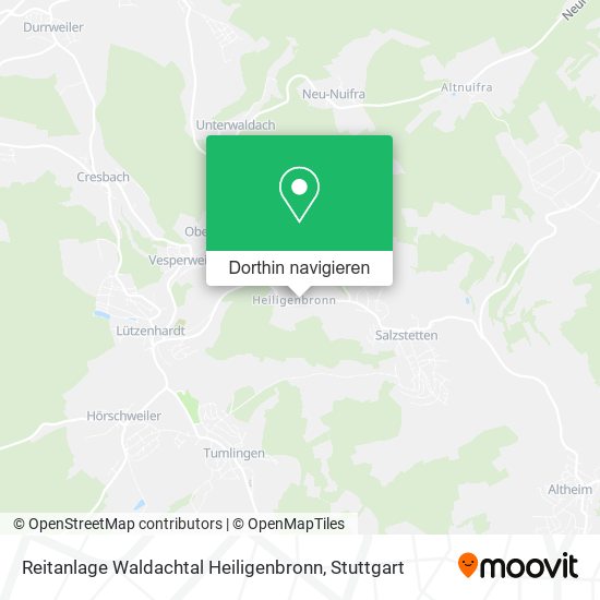 Reitanlage Waldachtal Heiligenbronn Karte