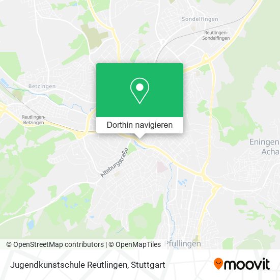 Jugendkunstschule Reutlingen Karte