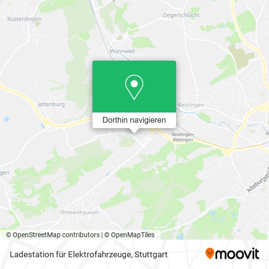 Ladestation für Elektrofahrzeuge Karte