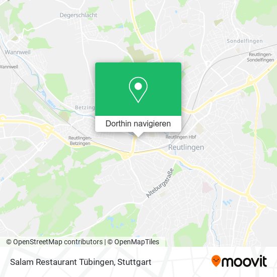 Salam Restaurant Tübingen Karte