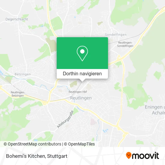 Bohemi's Kitchen Karte