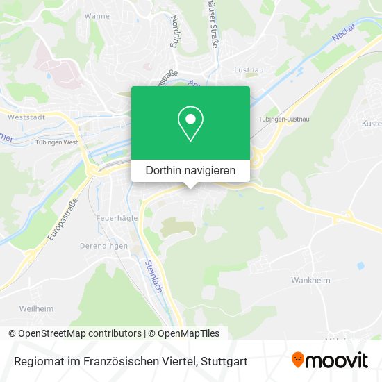 Regiomat im Französischen Viertel Karte