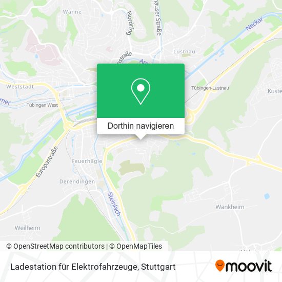 Ladestation für Elektrofahrzeuge Karte