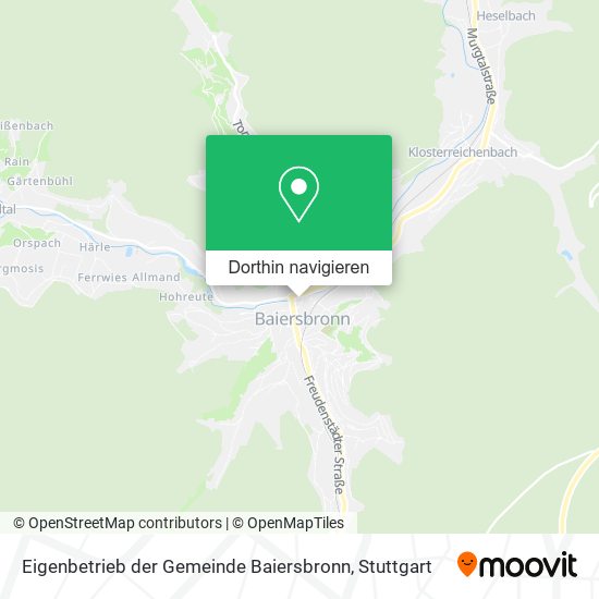 Eigenbetrieb der Gemeinde Baiersbronn Karte